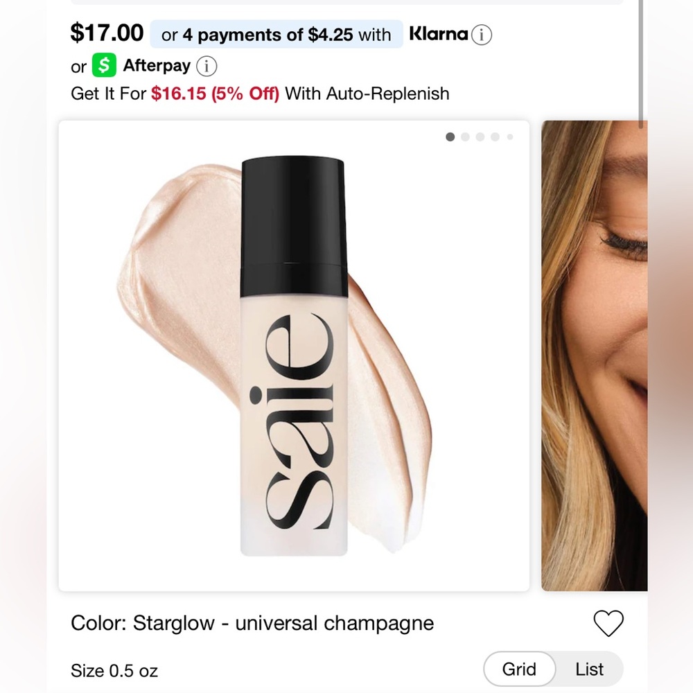 Saie Glowy Super Gel Lightweight Dewy Multipurpose Illuminator